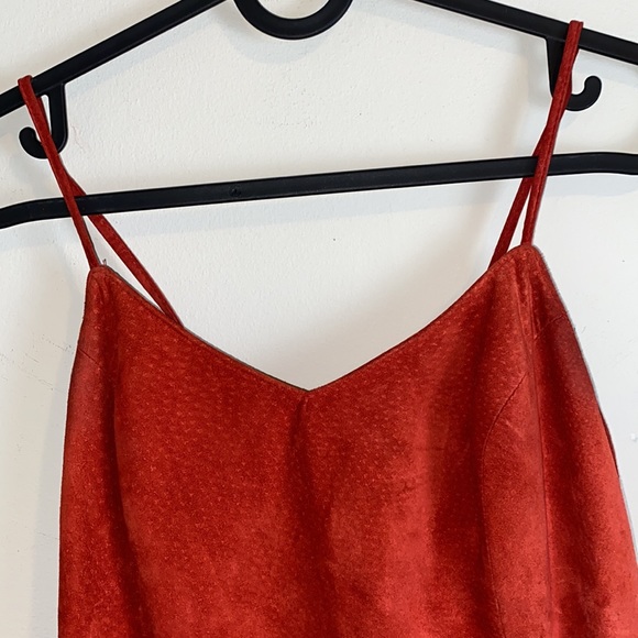 VINTAGE DANIER Genuine Leather Suede Lace Up Back Dress - Picture 5 of 11